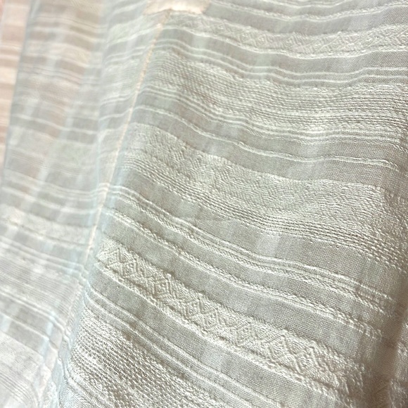 BCBGMaxazria ELIN Blouse Feminine Pink Peach Sheer Cotton Top S Beach NWT $158 - Picture 4 of 12